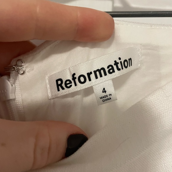 WHITE Reformation linen pants - Picture 2 of 6